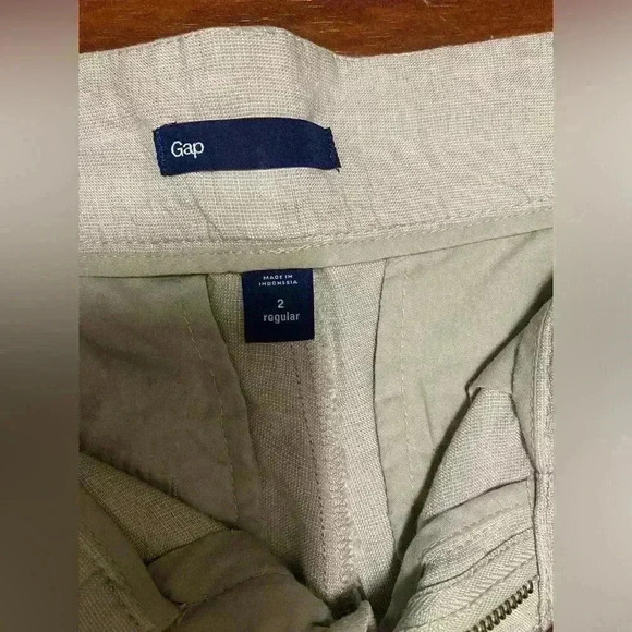 Gap linen crop capri pants size 2 - Picture 3 of 8